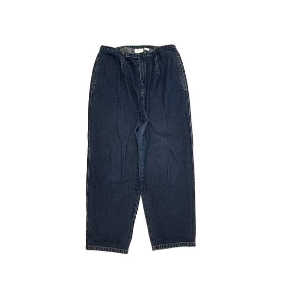 Liz Claiborne Denim - Elisabeth by Liz Claiborne Side Elastic Straight Women's size 16 Blue Denim Jean